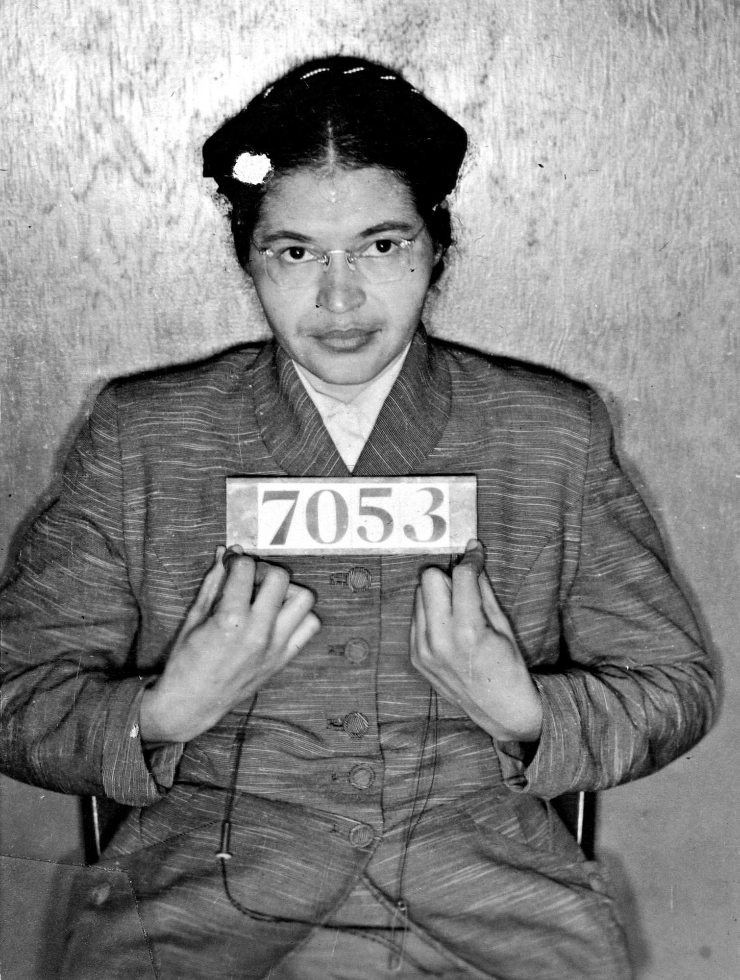 Rosa Parks' famous mugshot 